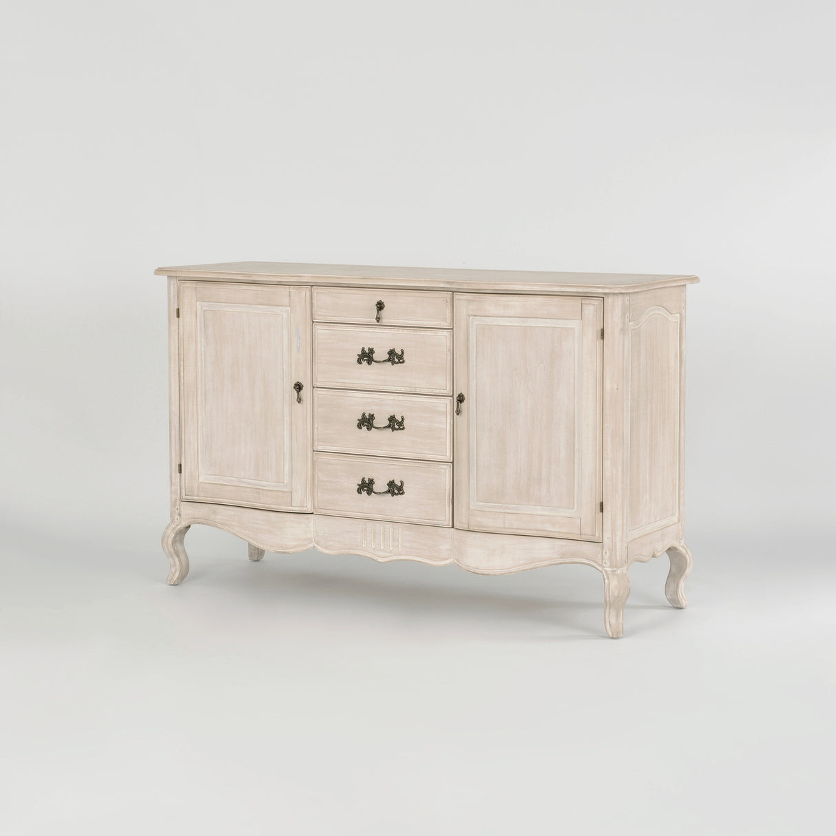 Comoda Provence din Lemn cu Picioare Sculptate si Manere Decorative Livin Hill