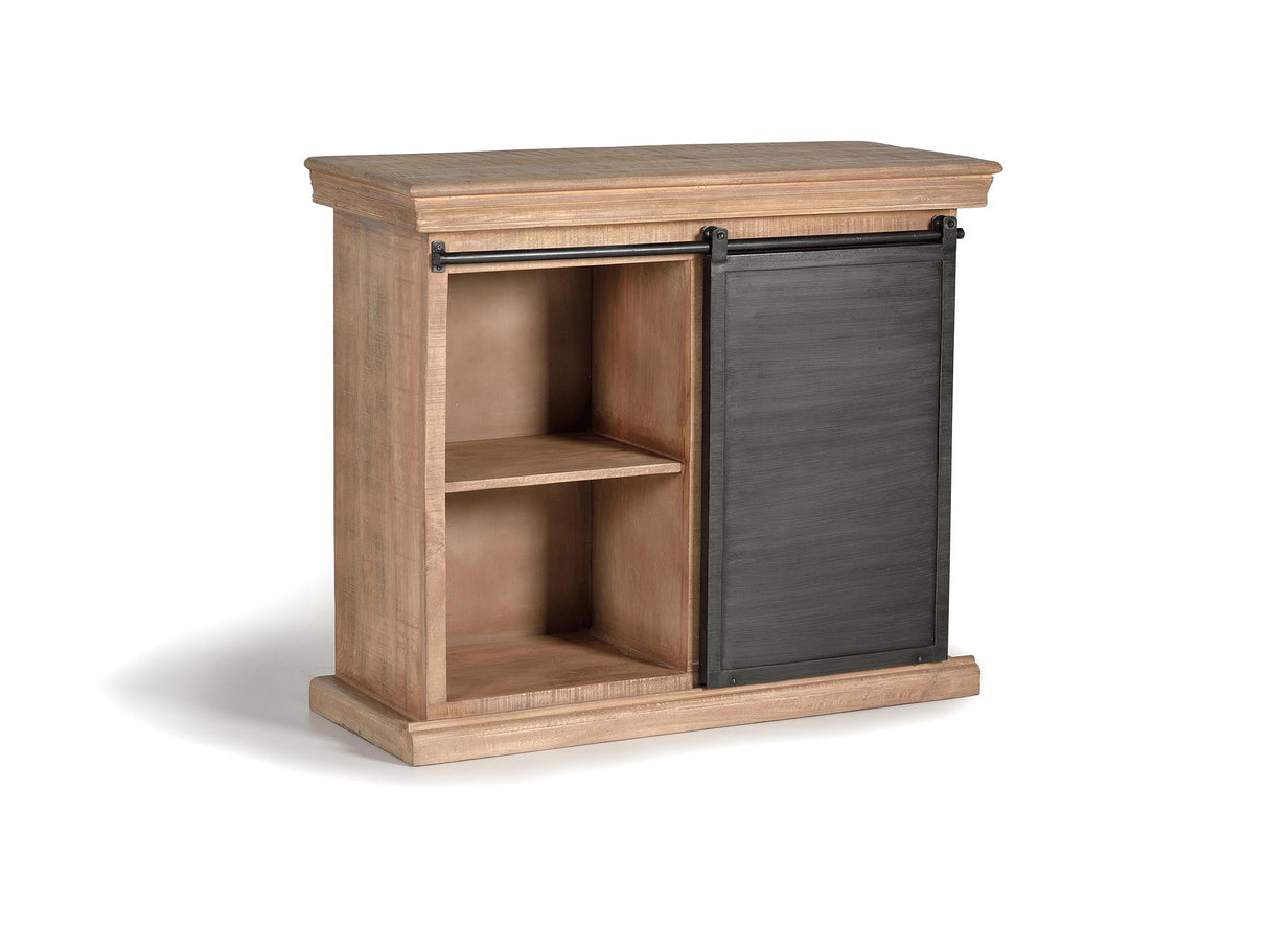 Comoda cu 3 Sertare si Usa Glisanta din Lemn de Mango si Metal Giner y Colomer