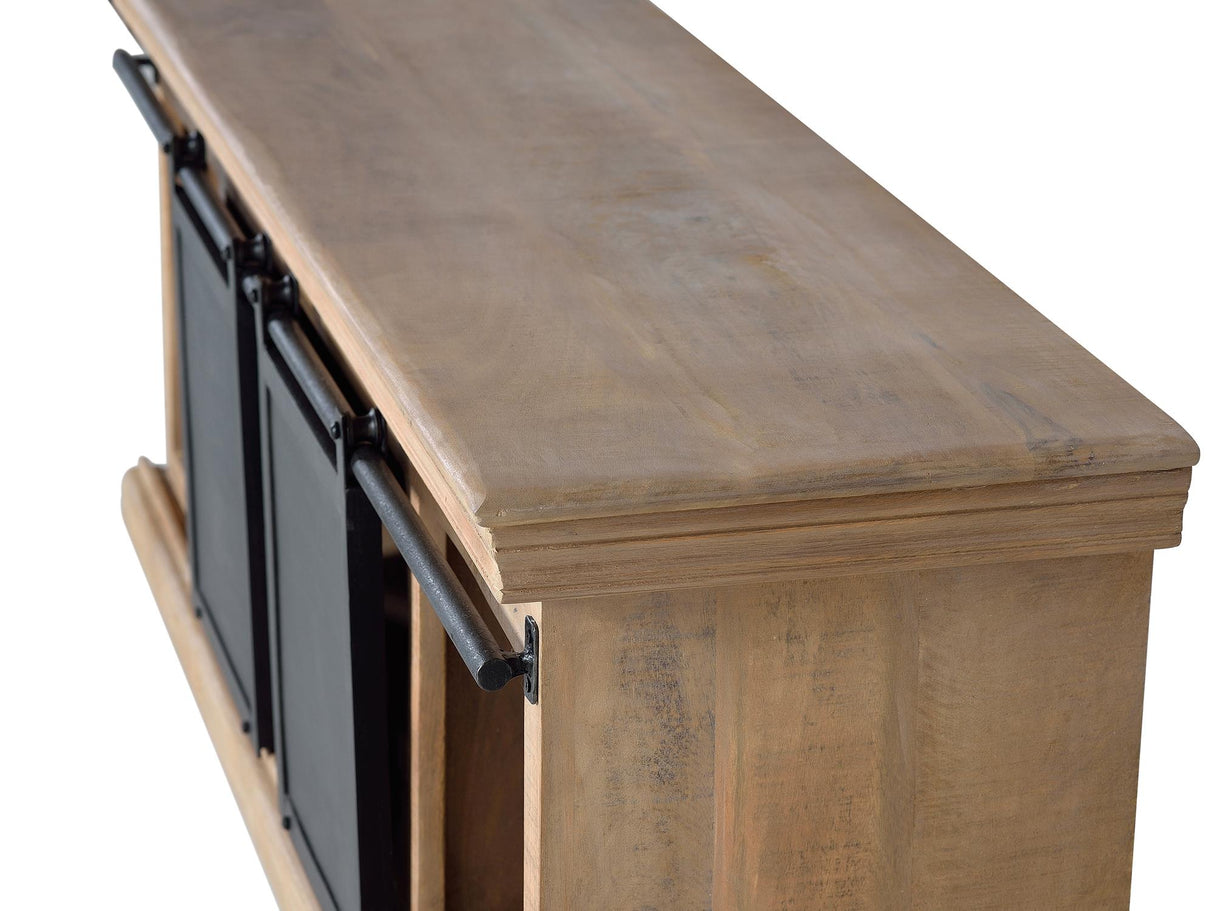 Comoda TV din Lemn de Mango cu Usi Metalice Giner y Colomer