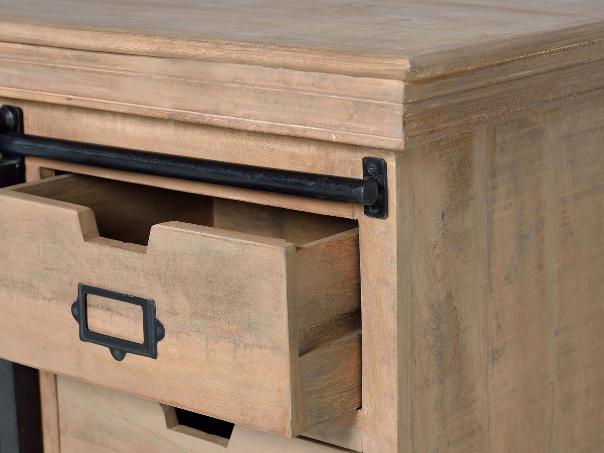 Comoda TV din Lemn de Mango cu Usi Metalice Giner y Colomer