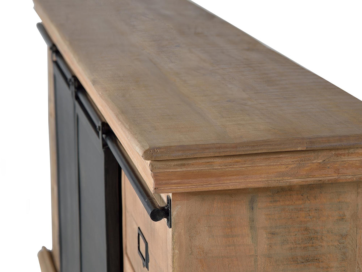 Comoda TV din Lemn de Mango cu Usi Metalice Giner y Colomer