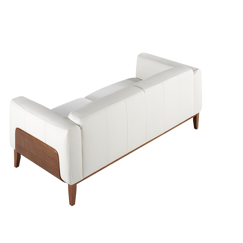 Canapea de Design Modern Tapitata cu Piele Alba Angel Cerda
