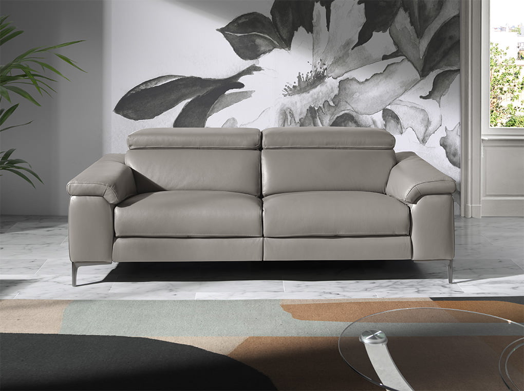 Canapea cu trei locuri din piele naturala de vaca si mecanisme de relaxare Angel Cerda