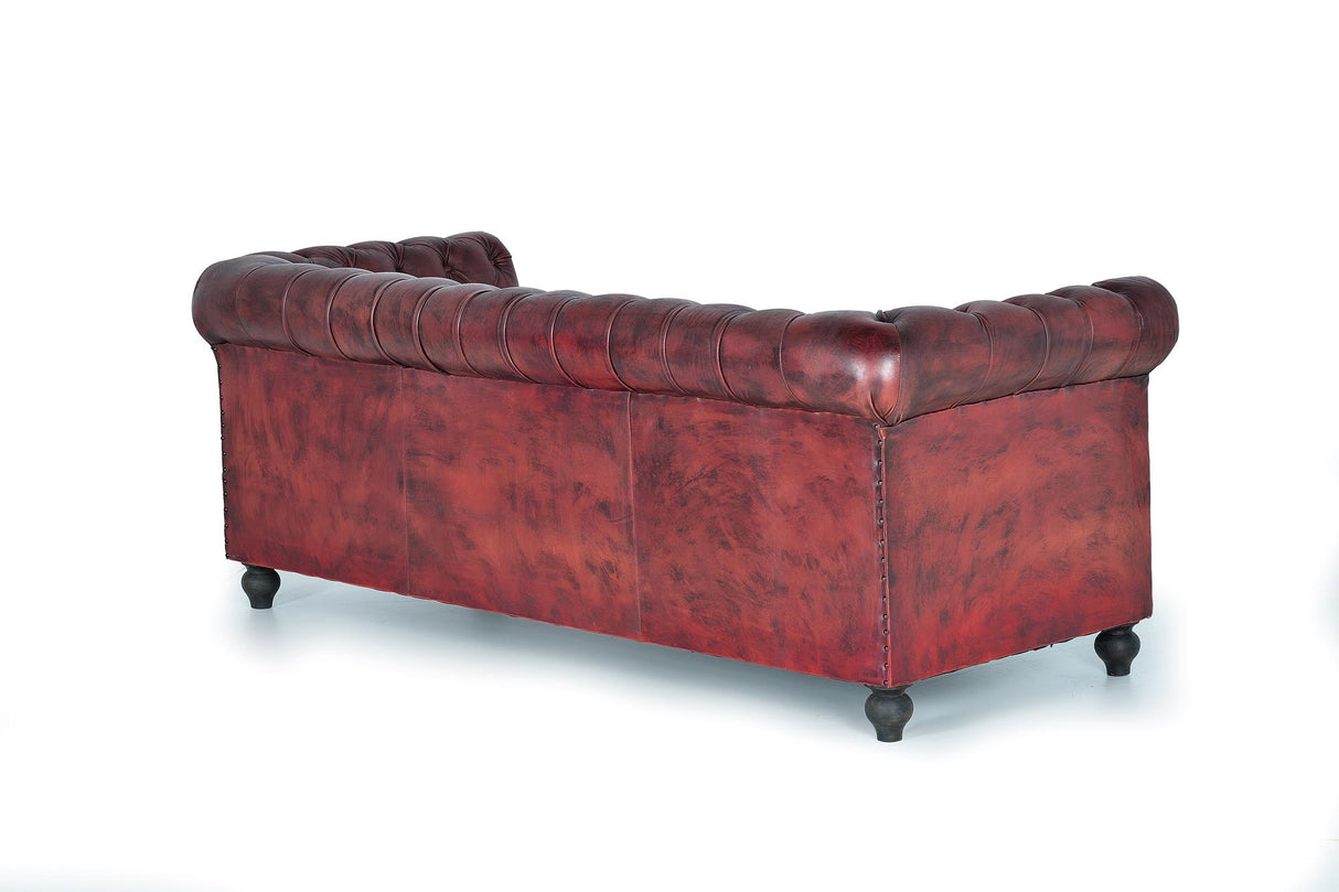 Canapea Chester cu 3 Locuri Tapitata cu Piele de Inalta Calitate Giner y Colomer