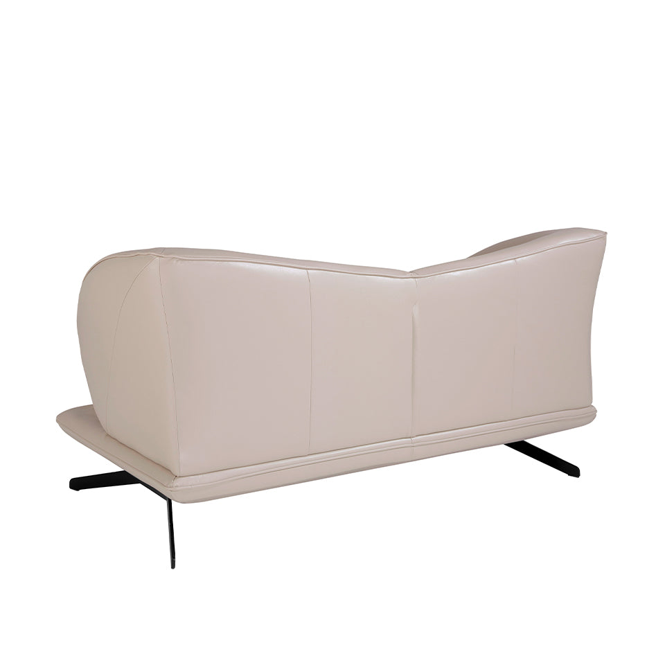 Canapea de Design Modern Tapitata in Piele Gri Taupe Angel Cerda