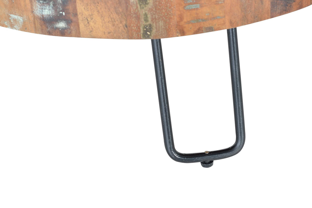 Masa de Cafea din Stejar cu Suport Metalic Giner y Colomer