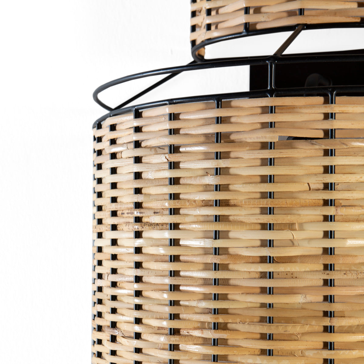 Aplica Metal Ratan Negru Natural Thai Natura