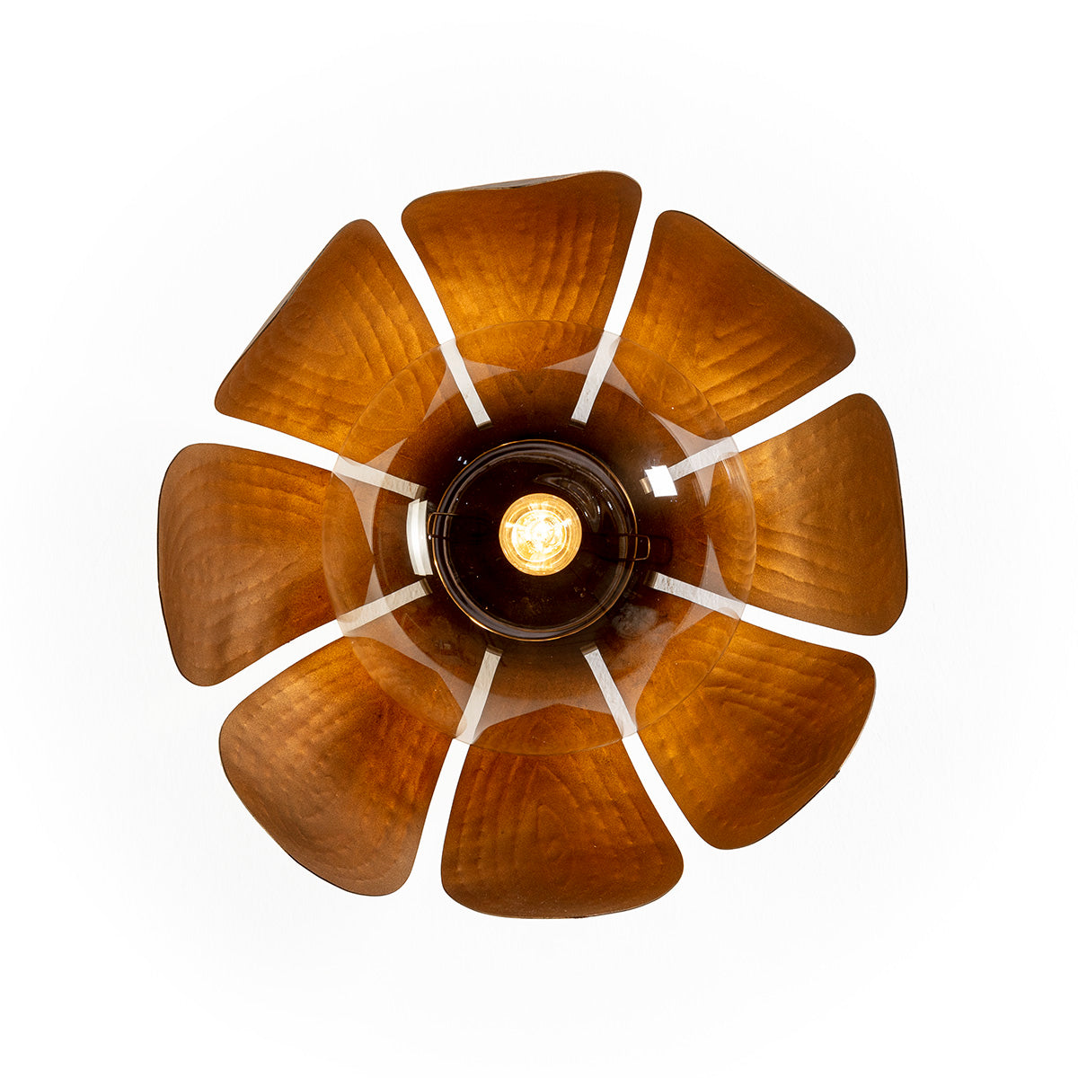 Aplica de Perete din Sticla Metal Thai Natura