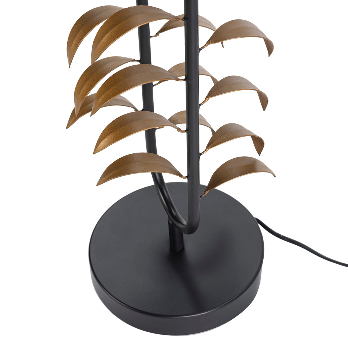 Lampadar din Metal Negru Auriu Thai Natura