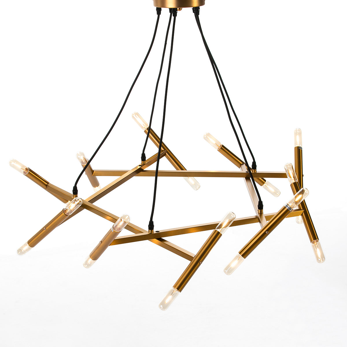 Lustra din Metal Auriu Modern Thai Natura