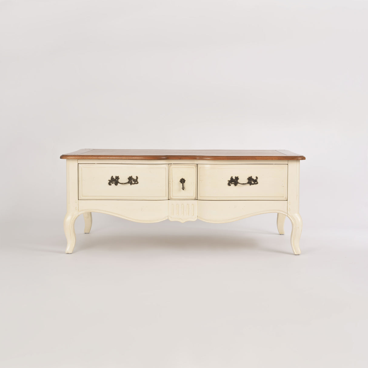 Masuta de Cafea din Lemn Masiv cu Picioare Sculptate Livin Hill