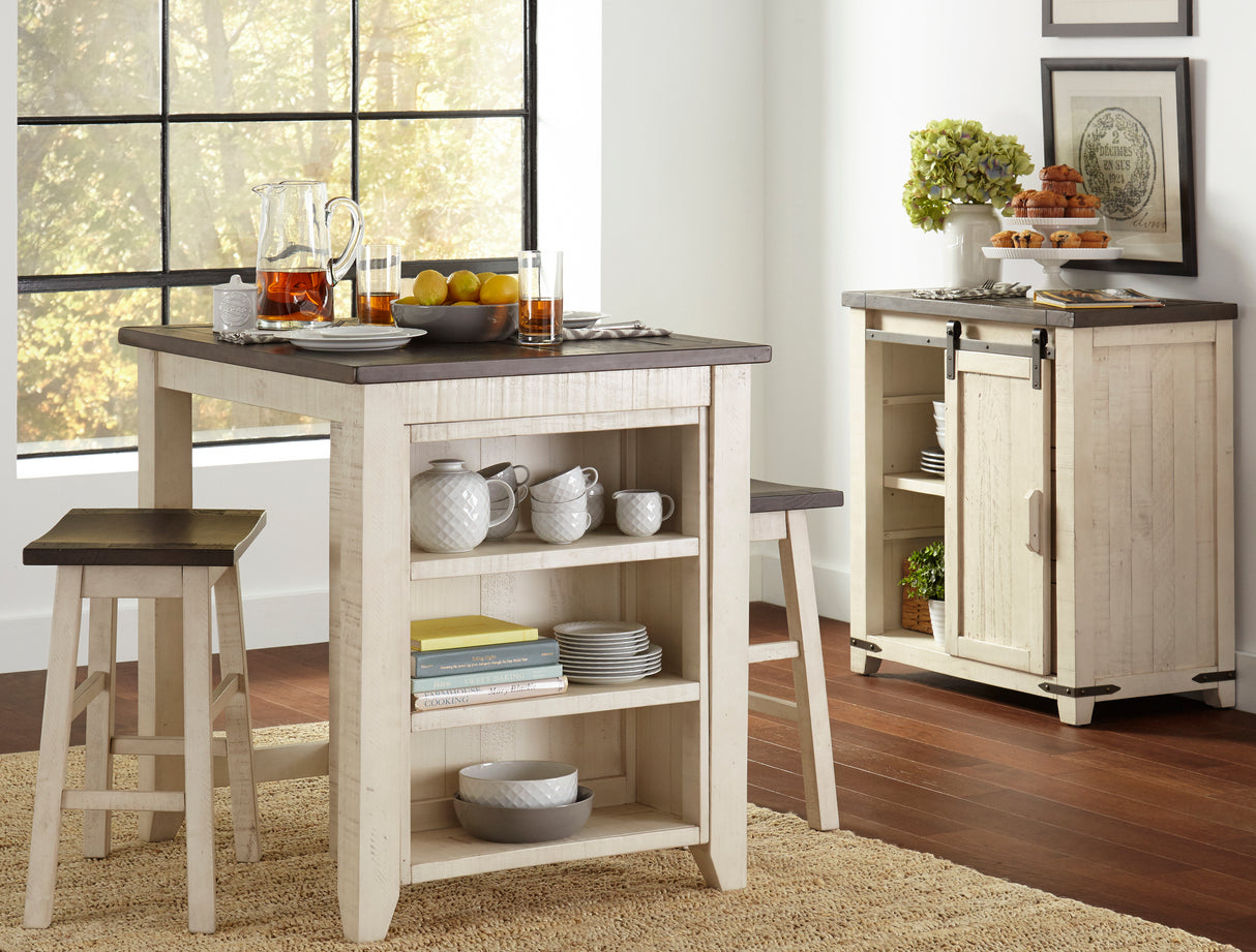 Comoda Rustica din Lemn de Pin si Usi Glisante Livin Hill