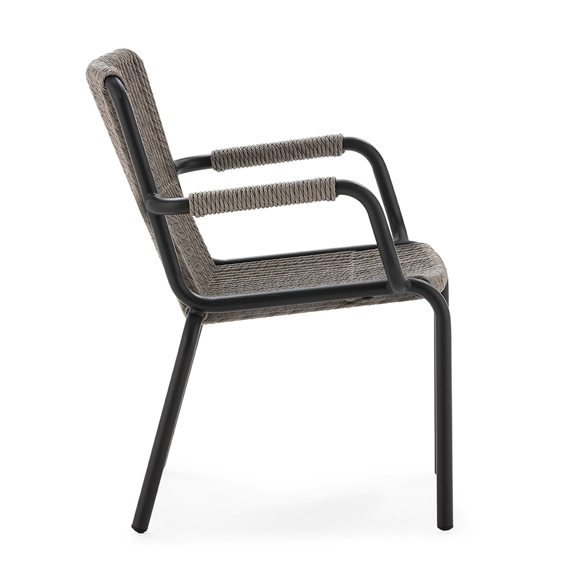 Scaun de Gradina din Aluminiu Negru Gri Thai Natura