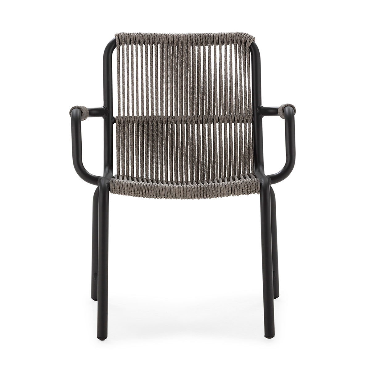 Scaun de Gradina din Aluminiu Negru Gri Thai Natura