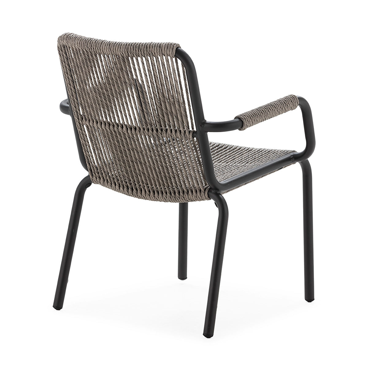 Scaun de Gradina din Aluminiu Negru Gri Thai Natura