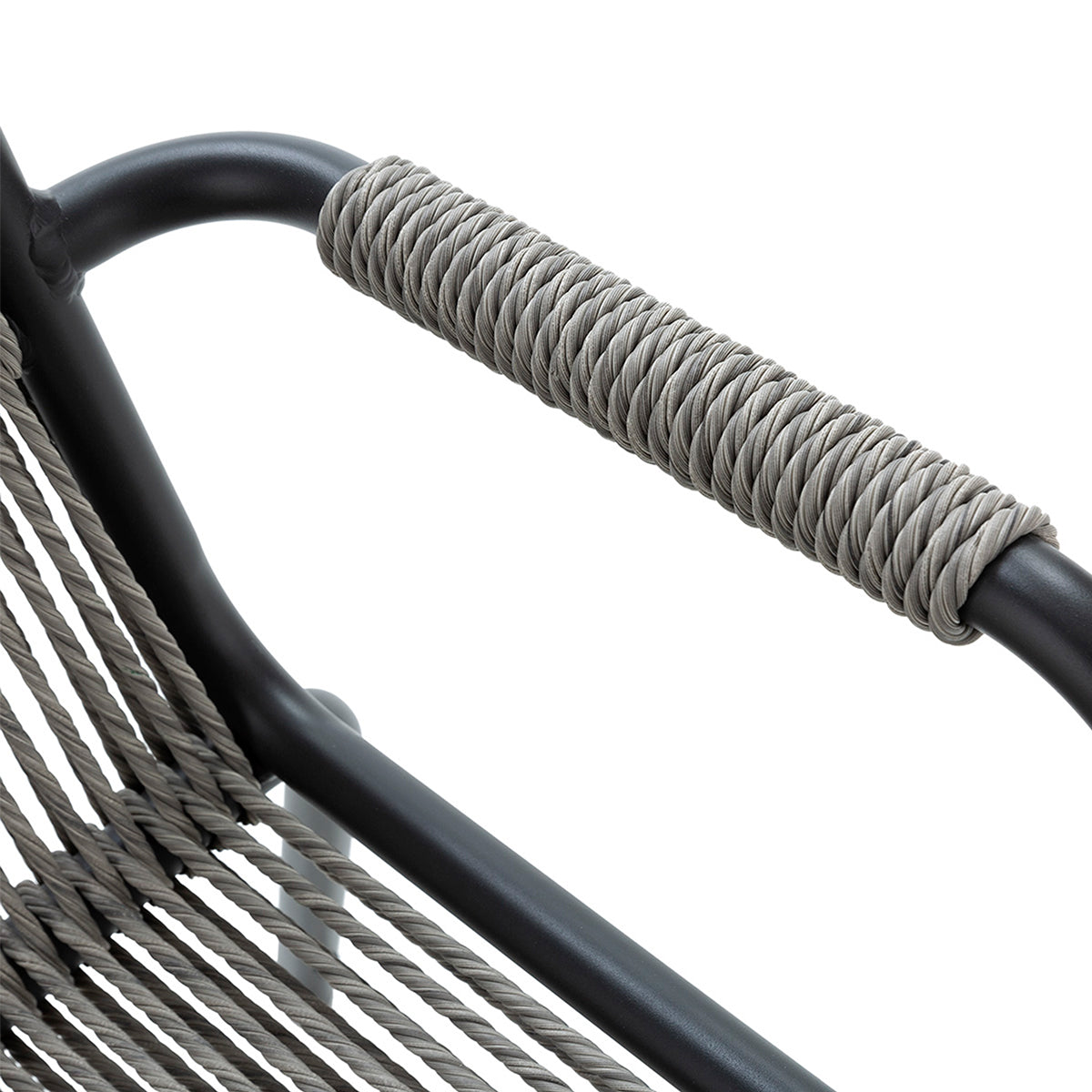 Scaun de Gradina din Aluminiu Negru Gri Thai Natura