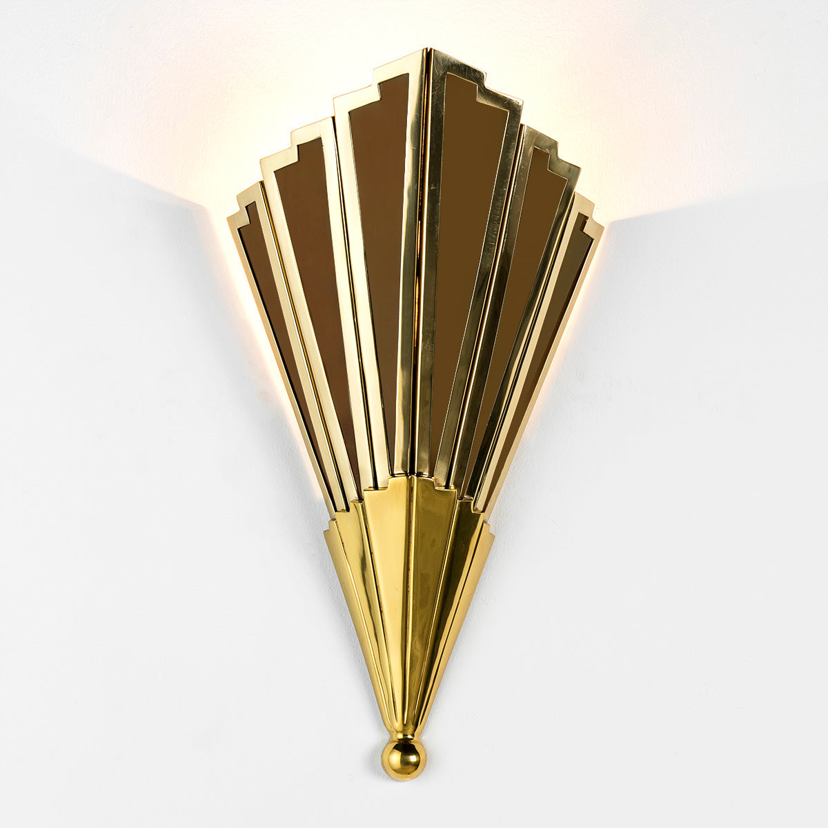 Lampa de Perete Acrilica Maro Metal Aurit Modern Thai Natura