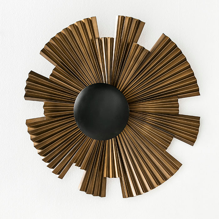 Aplica din Metal Auriu Negru Thai Natura