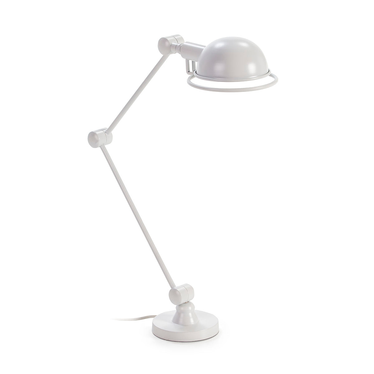 Veioza Moderna cu Abajur Metal Alb Thai Natura