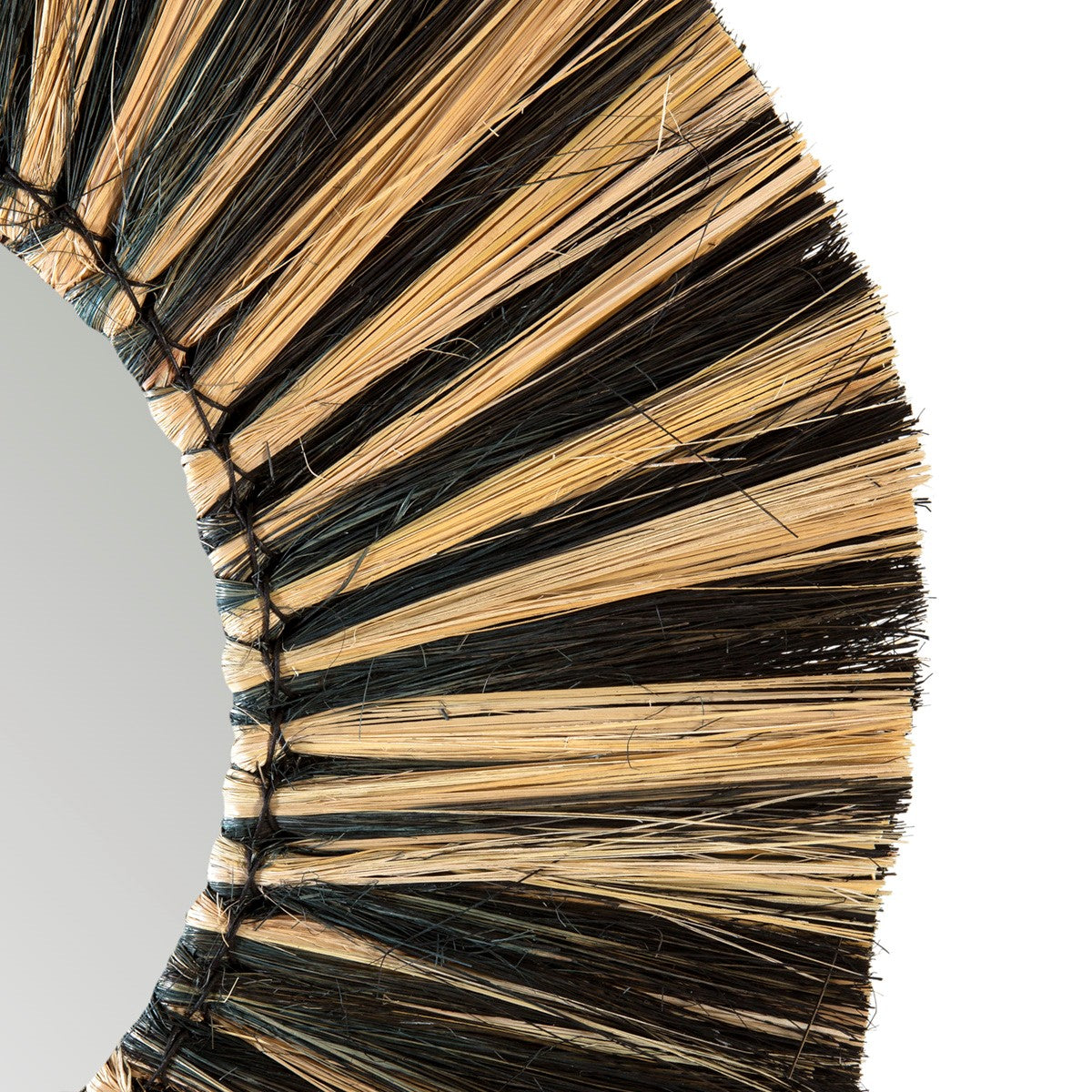 Oglinda din Iarba de Mare cu Rama Neagra Thai Natura