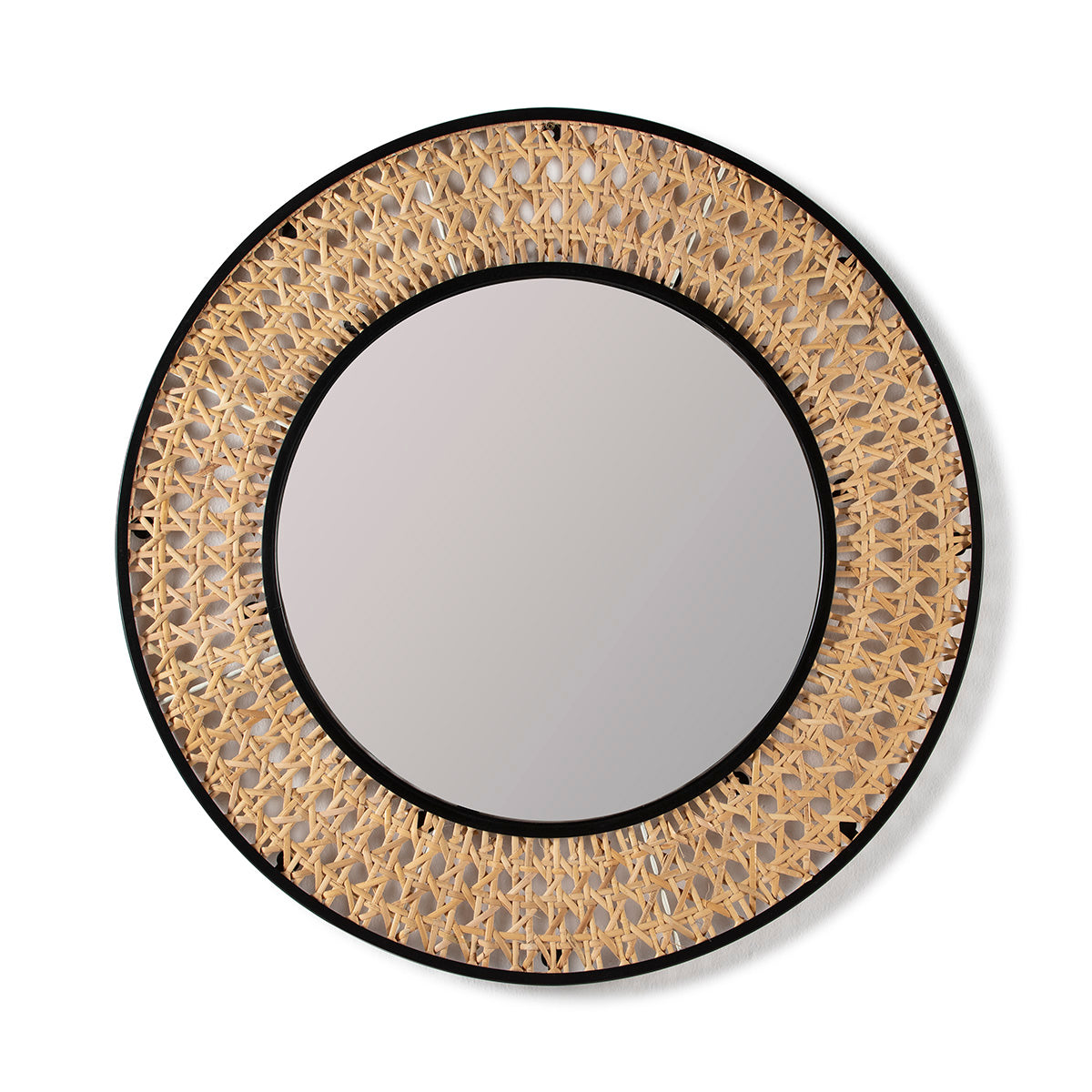Oglinda din Ratan Metal Decor Thai Natura