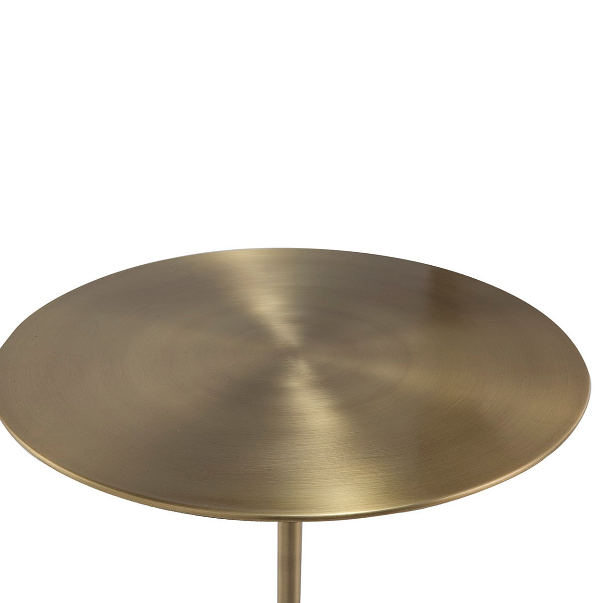 Masa Laterala din Marmura Alba Auriu Metalic Thai Natura