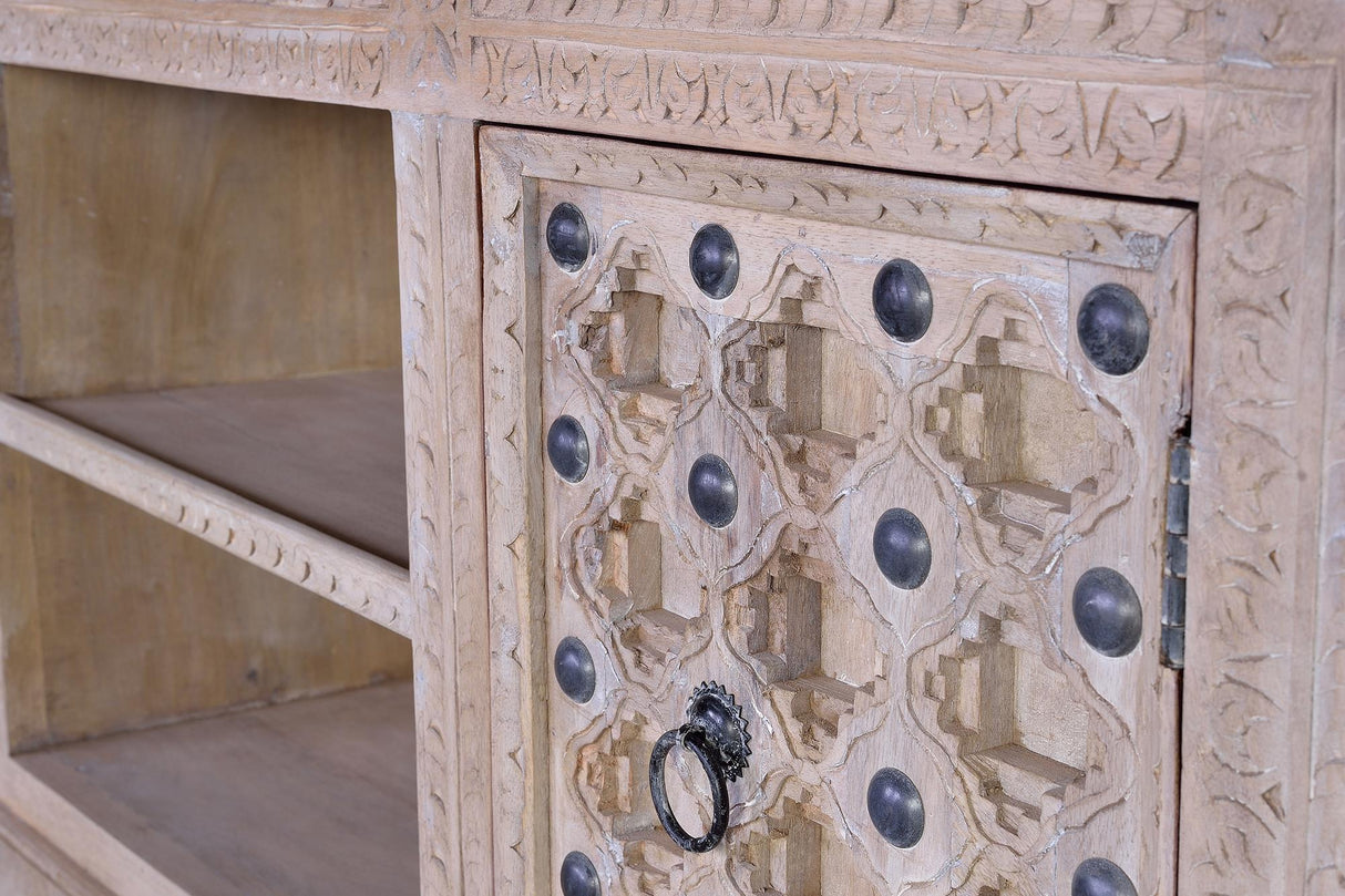 Comoda TV din Lemn de Mango cu Detalii din Fier Giner y Colomer