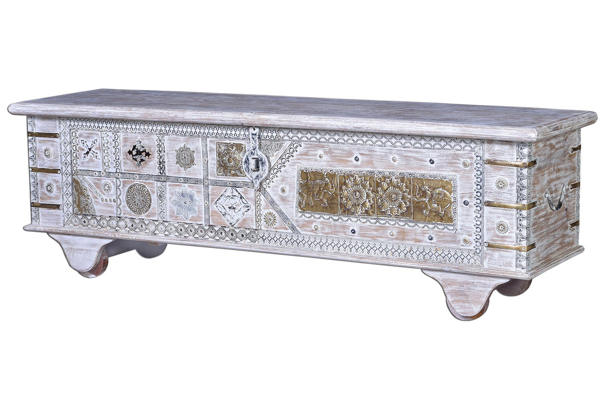 Cufar din Lemn de Mango cu Detalii de Bronz Giner y Colomer