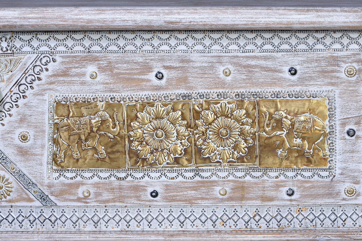 Cufar din Lemn de Mango cu Detalii de Bronz Giner y Colomer