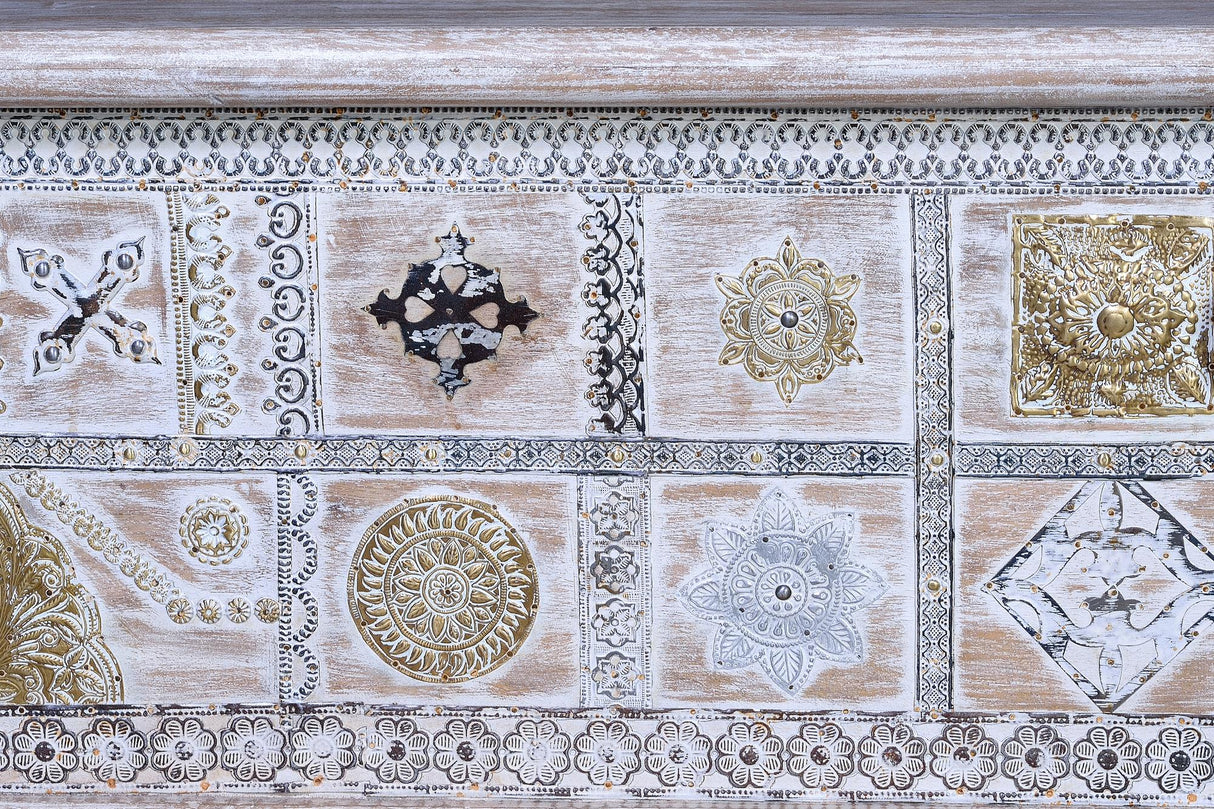 Cufar din Lemn de Mango cu Detalii de Bronz Giner y Colomer