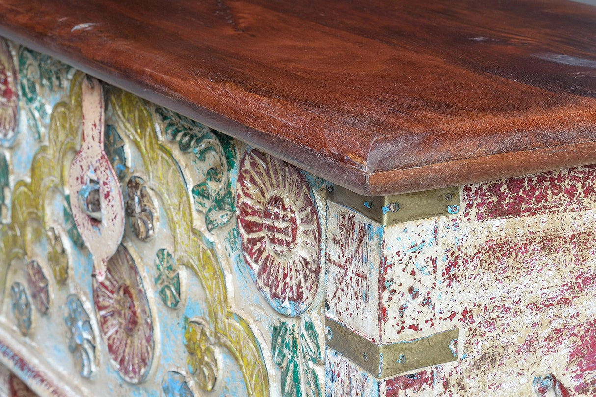 Cufar din Lemn de Mango cu Capac Deschis Giner y Colomer