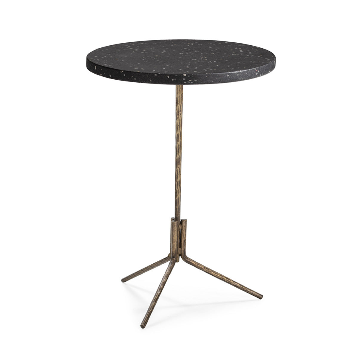 Masa Laterala din Fier Aurit Antichizat Thai Natura