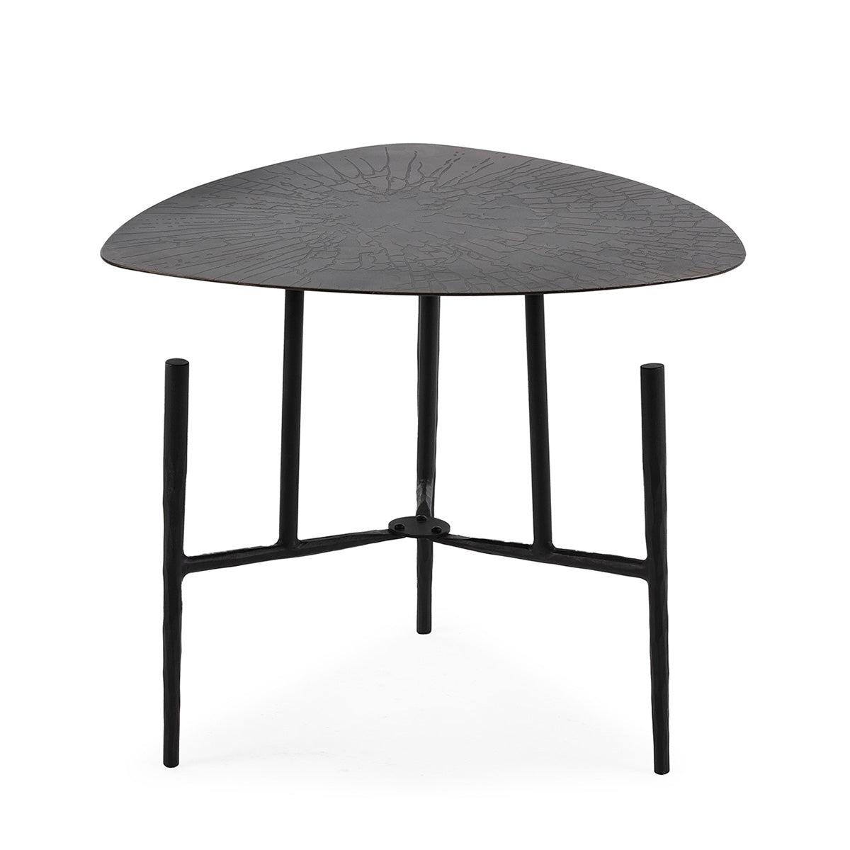 Masa Laterala Metalica Neagra Moderna Thai Natura