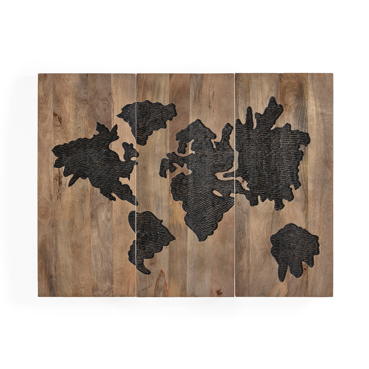 Sculptura din Lemn Moderna cu Finisaj Natural Negru Thai Natura