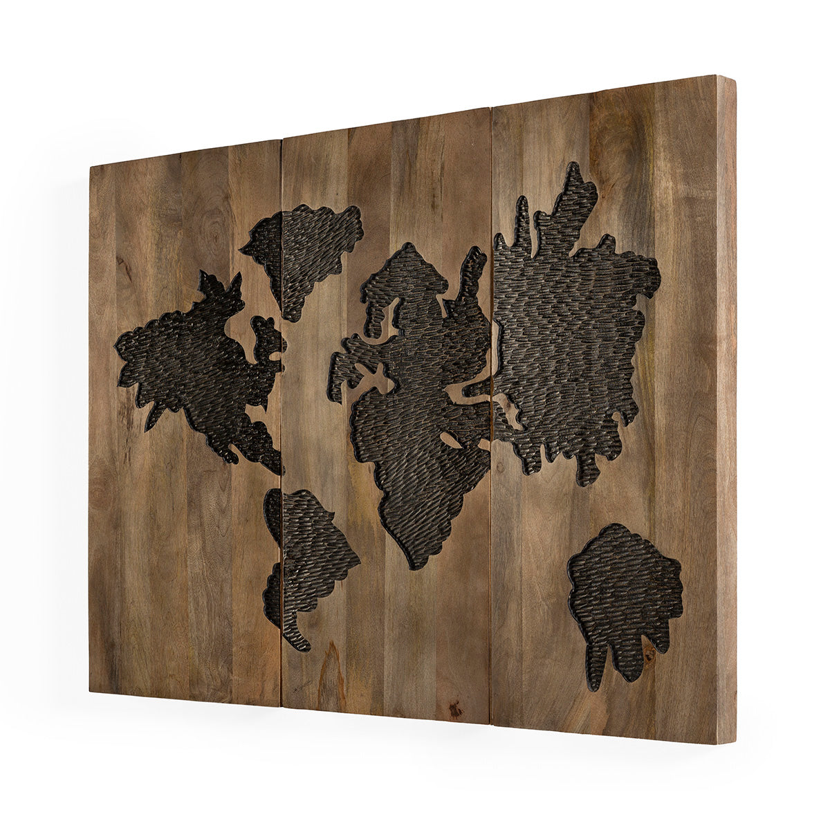 Sculptura din Lemn Moderna cu Finisaj Natural Negru Thai Natura