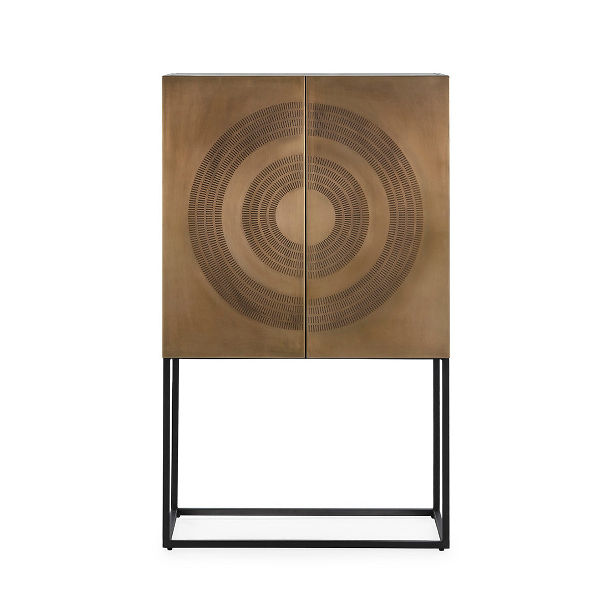 Mobila de Bar din Metal Auriu Negru Thai Natura