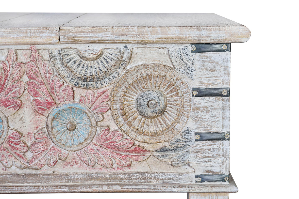 Masa de Cafea din Lemn de Mango cu Depozitare Mare Giner y Colomer