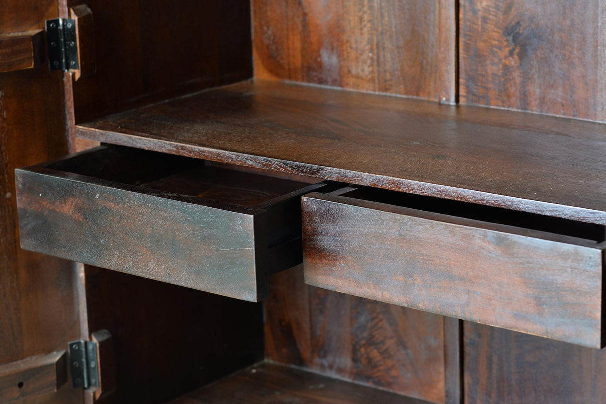 Dulap din Lemn Mango cu Detaliu Sculptat Manual Giner y Colomer