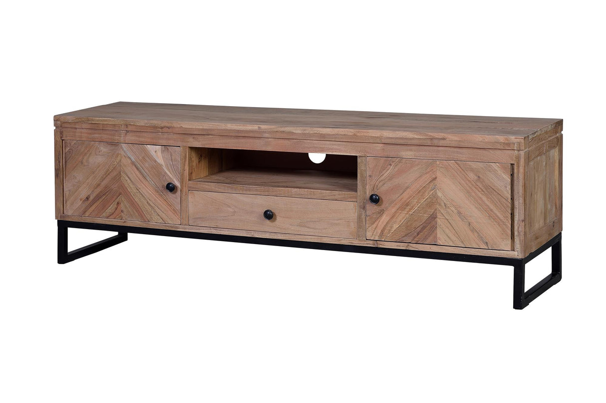 Comoda TV din Lemn de Acacia cu Baza din Fier Giner y Colomer