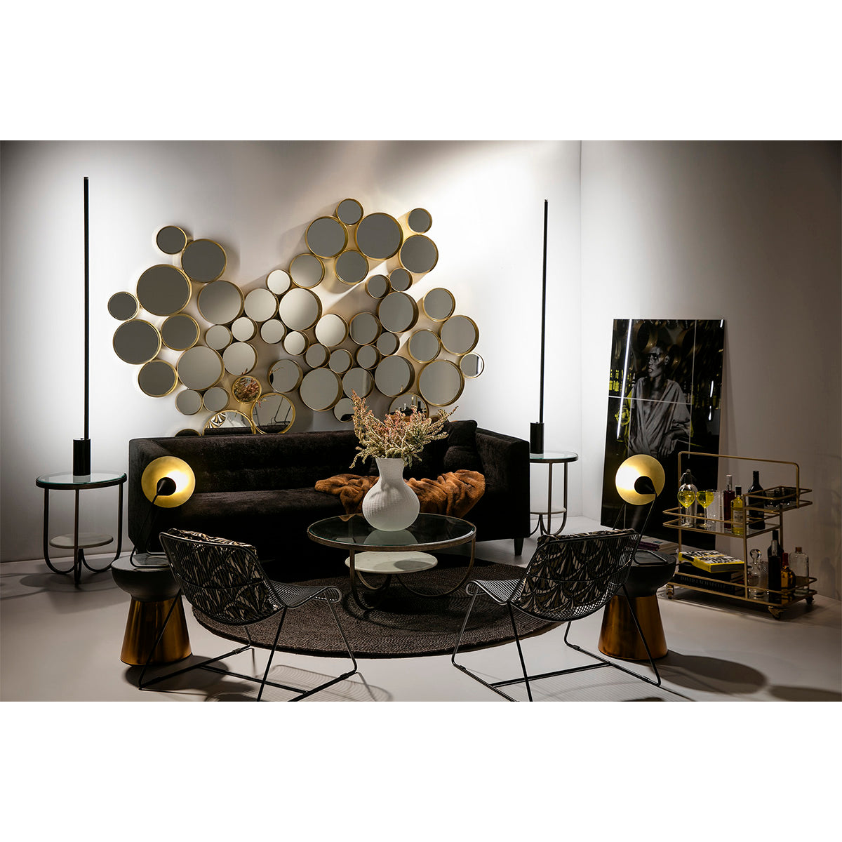 Scaun Modern Metal Negru Thai Natura