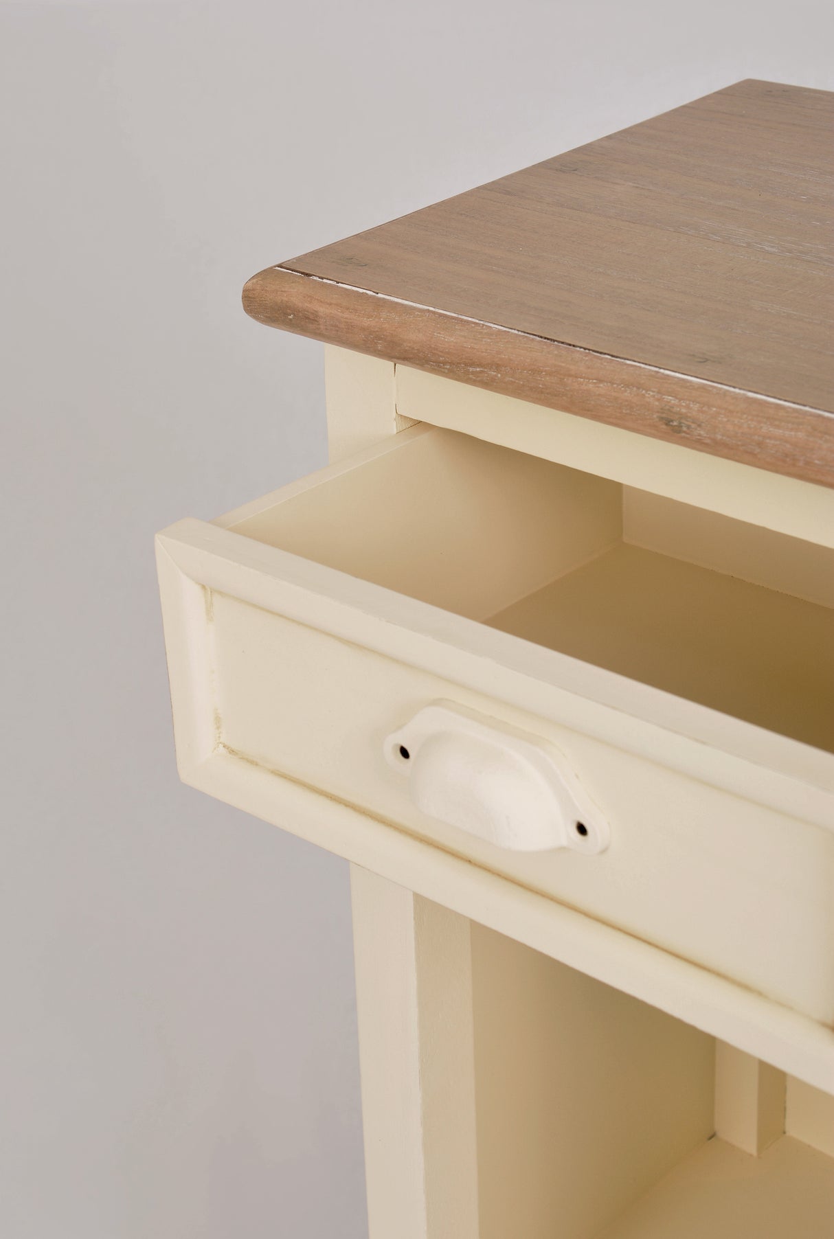 Noptiera Crem cu Obloane Decorative Livin Hill