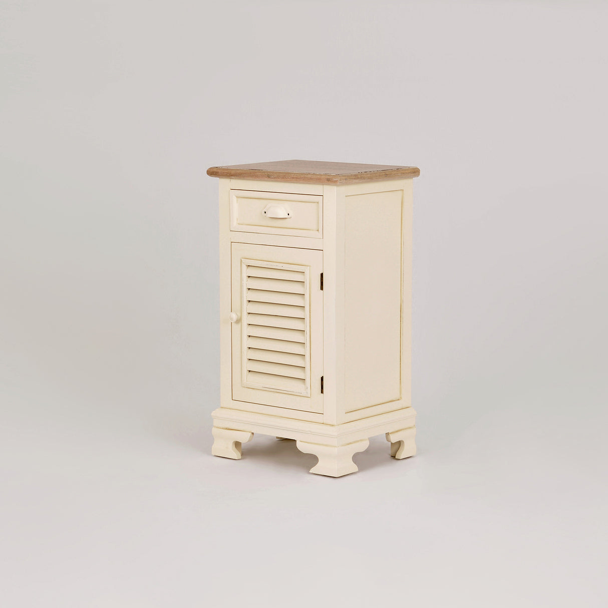 Noptiera Crem cu Obloane Decorative Livin Hill