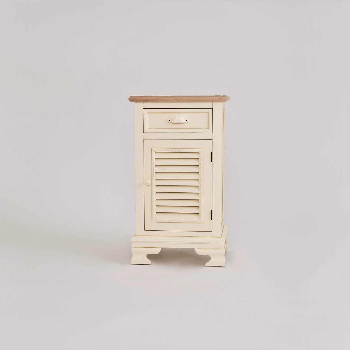 Noptiera Crem cu Obloane Decorative Livin Hill