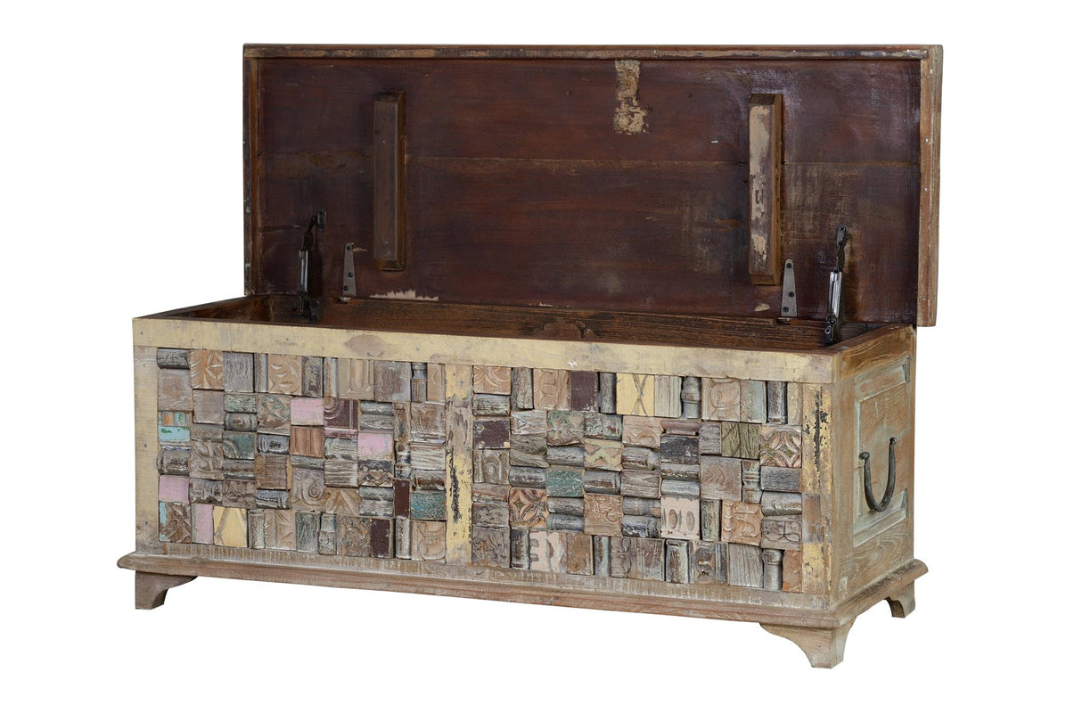 Cufar din Lemn de Mango cu Capacitate Mare de Depozitare Giner y Colomer