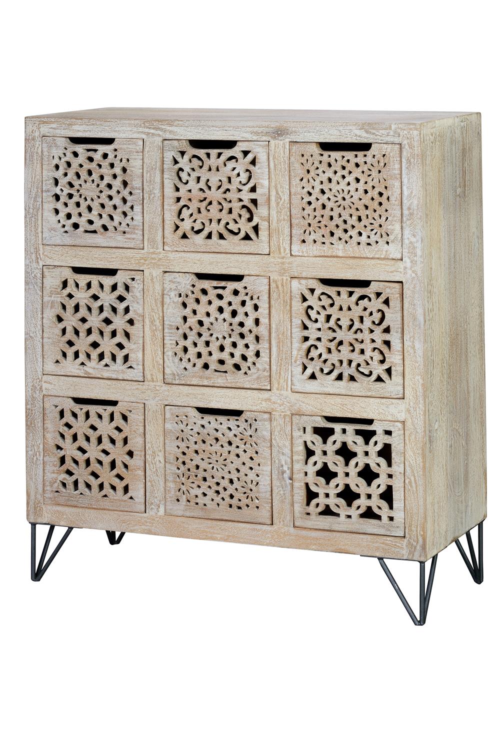 Dulap cu 9 sertare din Lemn de Mango Giner y Colomer