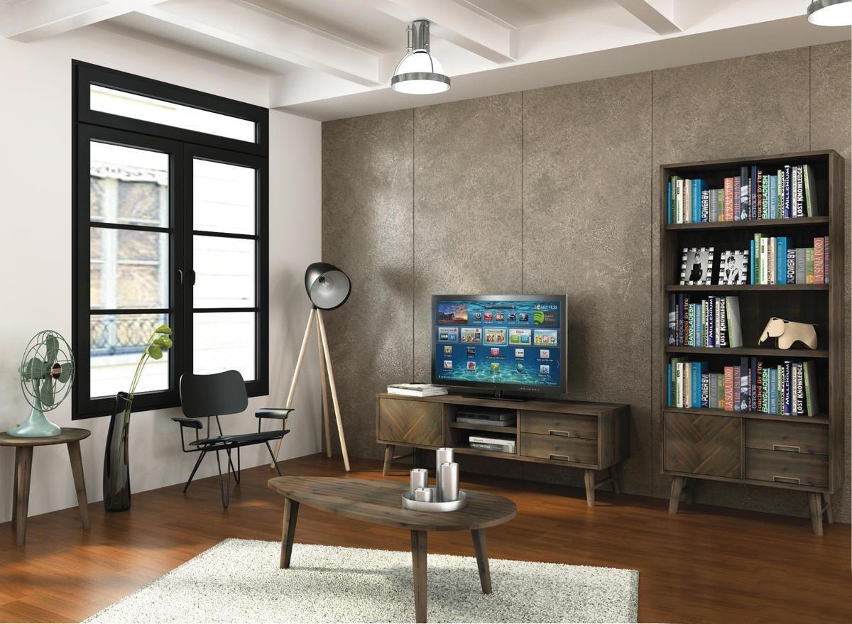 Dulap Retro din Lemn Pliat cu Manere din Bronz Livin Hill