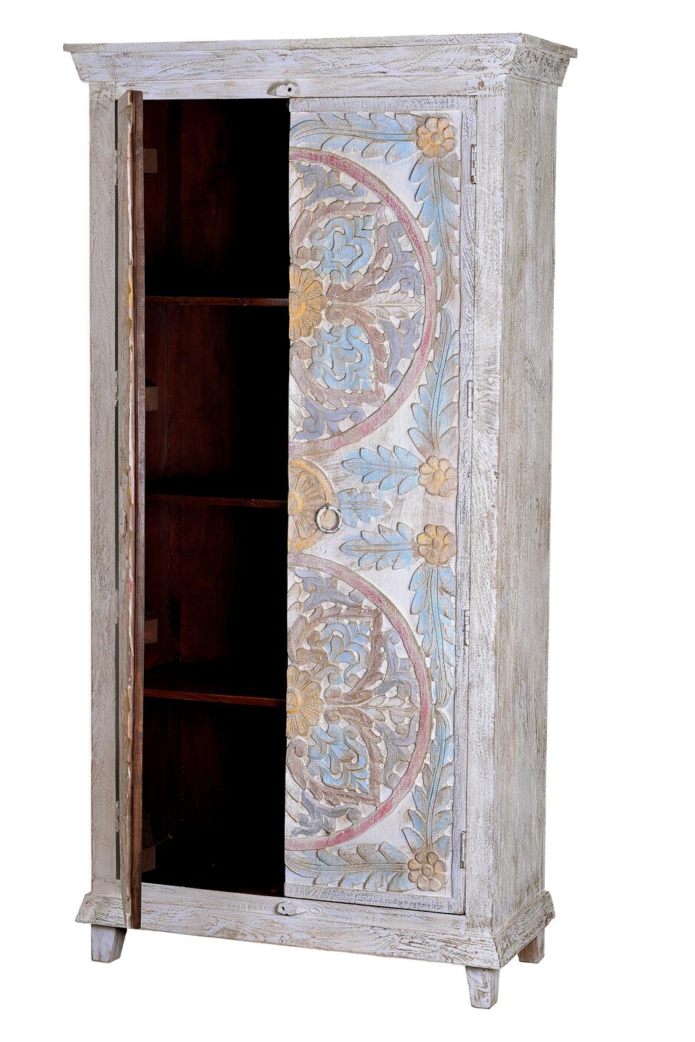 Dulap Clara din Lemn de Mango cu 3 Rafturi Interioare Giner y Colomer