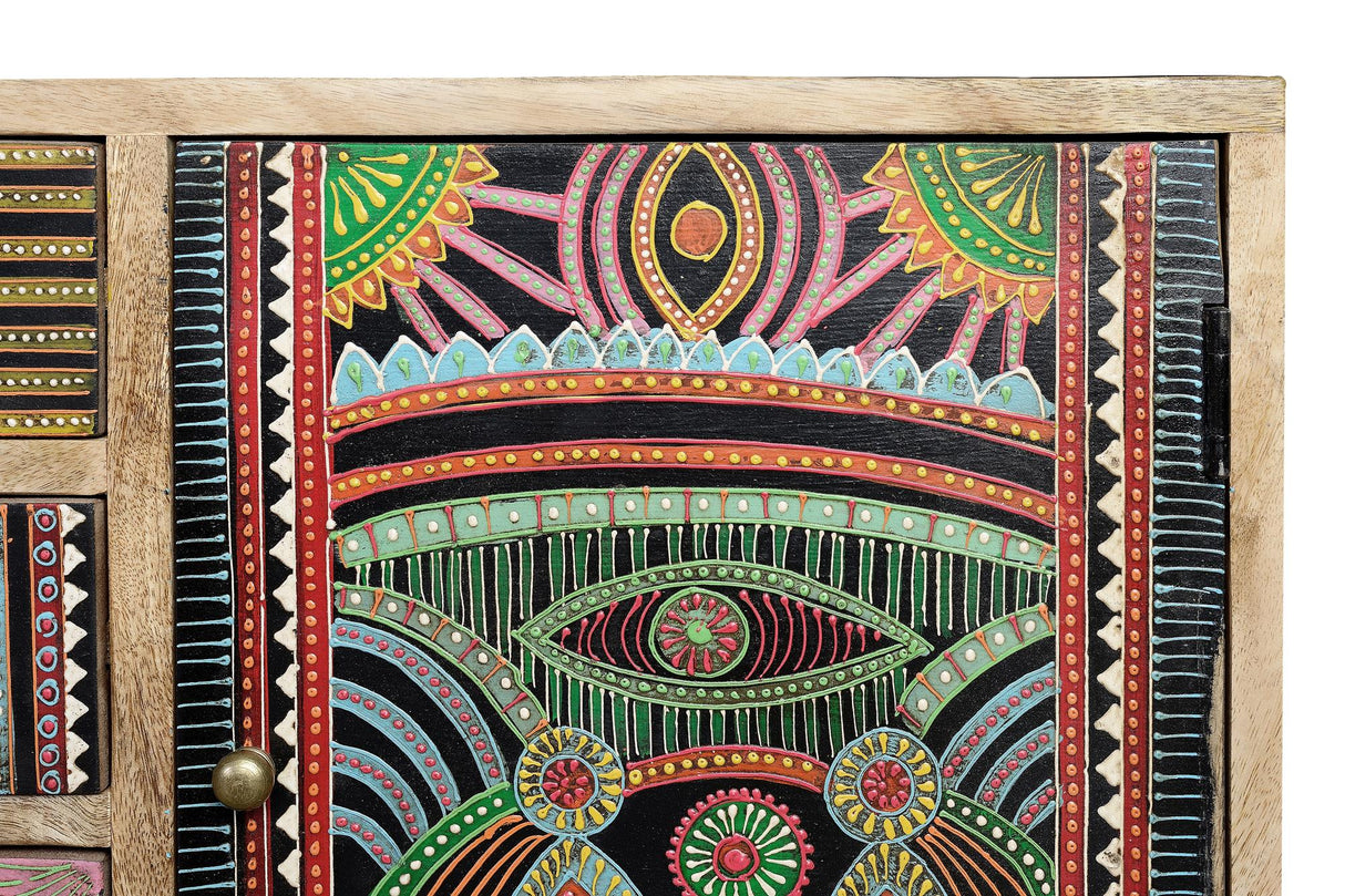 Comoda TV din Lemn de Mango Pictata Manual Giner y Colomer