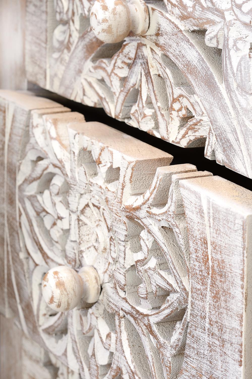 Comoda Sinfonier din Lemn de Mango cu Baza din Fier Giner y Colomer