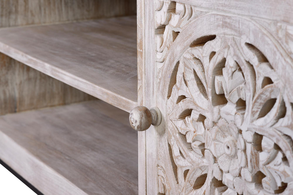 Comoda TV din Lemn de Mango cu Baza din Fier Giner y Colomer